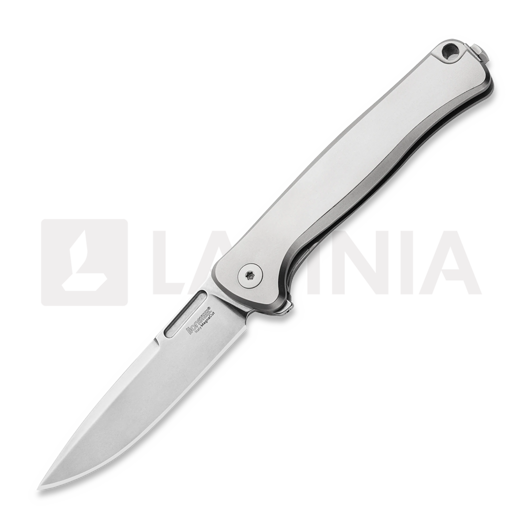Lionsteel Emmet - MagnaCut - Solid Ti kääntöveitsi, harmaa EM01FL