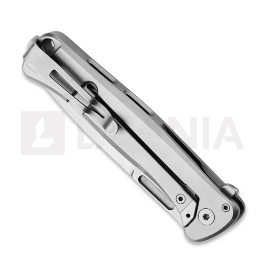 Lionsteel Emmet - MagnaCut - Solid Ti kääntöveitsi, harmaa EM01FL