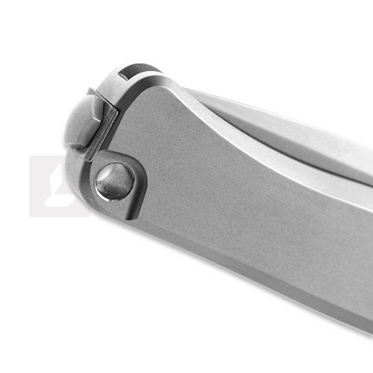 Lionsteel Emmet - MagnaCut - Solid Ti 折り畳みナイフ, 灰色 EM01FL