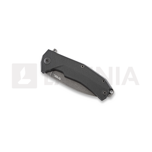 Lionsteel Kur G10 k&auml;&auml;nt&ouml;veitsi, musta, musta KURBBK