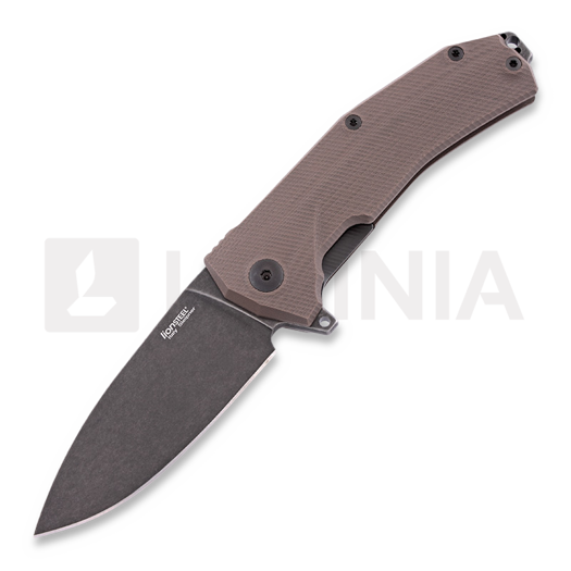 Lionsteel Kur G10 kääntöveitsi, ruskea, musta KURBBR
