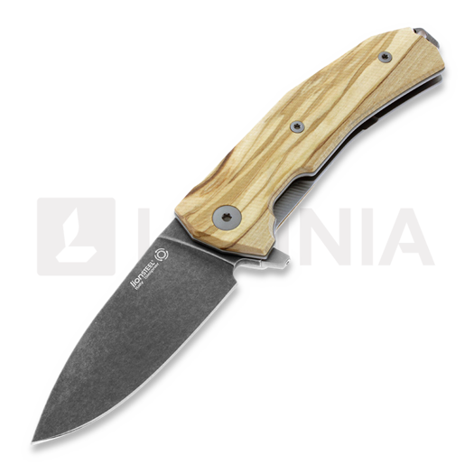 Lionsteel Kur Olive kääntöveitsi, musta KURBUL