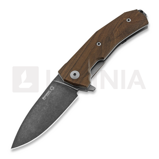 Lionsteel Kur folding knife, santos, black KURBST