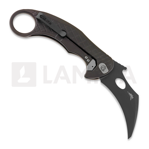 Navalha Lionsteel L.E.One Chemical Black, earth brown LE1AEB