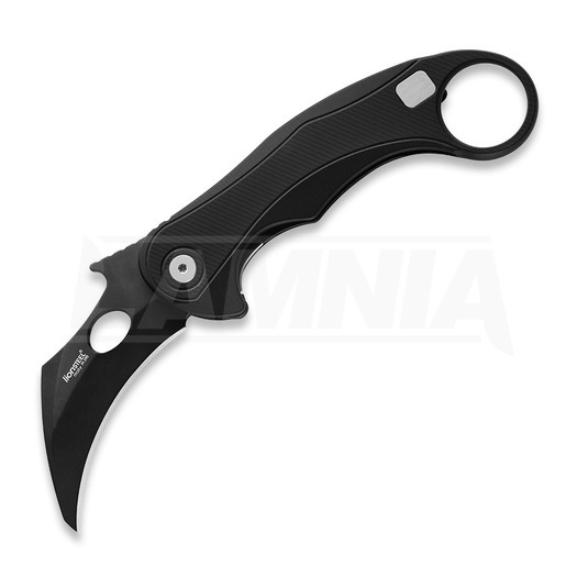 Lionsteel L.E.One MID - Blackwashed Taschenmesser, schwarz LE2ABB