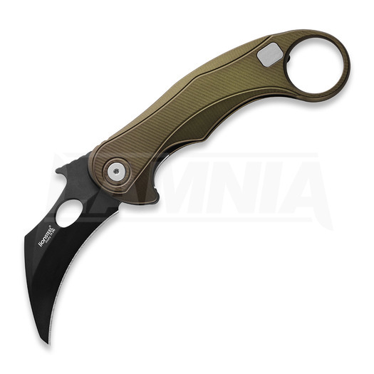 Складний ніж Lionsteel L.E.One MID - Blackwashed, зелений LE2AGB