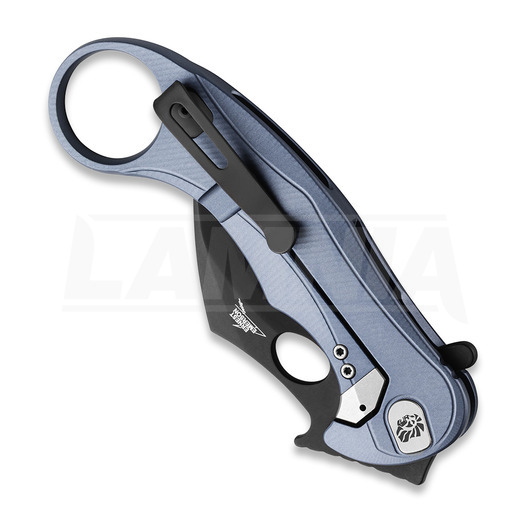 Nóż składany Lionsteel L.E.One MID - Blackwashed, ICE BLU LE2AIB
