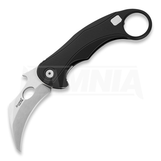 Складний ніж Lionsteel L.E.One MID - Stonewashed, чорний LE2ABS