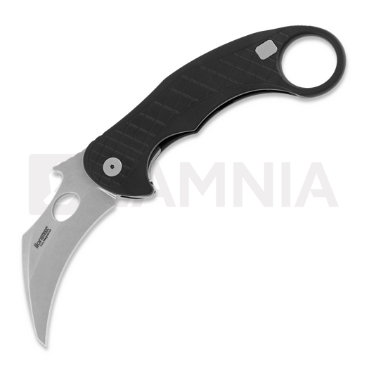 Lionsteel L.E.One Stonewash Taschenmesser, schwarz LE1ABS