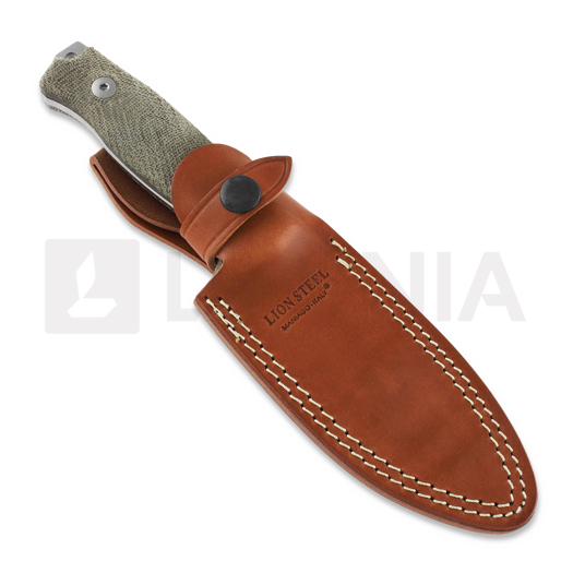 Couteau Lionsteel M5, green canvas micarta M5CVG