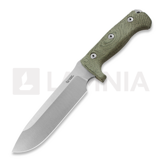 Cuchillo de supervivencia Lionsteel M7 Green Canvas Micarta