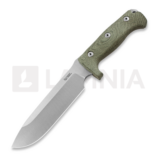 Lionsteel M7 Green Canvas Micarta selviytymispuukko