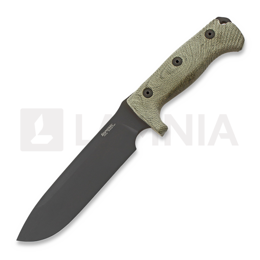 Lionsteel M7 Green Canvas Micarta selviytymispuukko