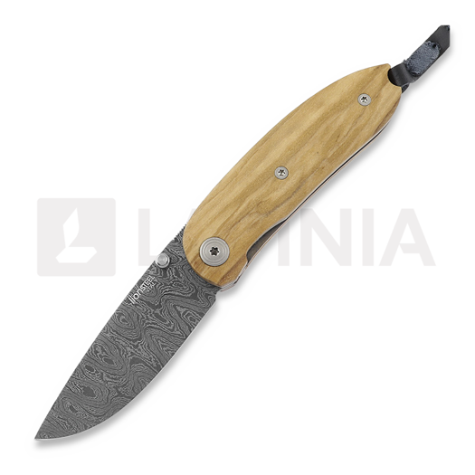 Lionsteel Mini Opera Damascus összecsukható kés, Olive 8210DUL