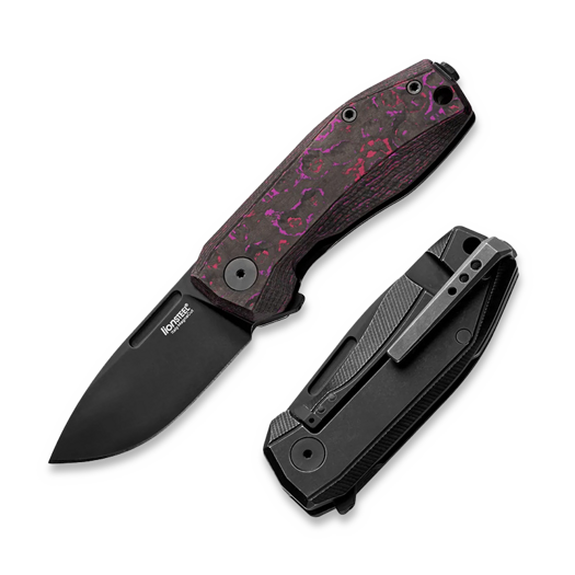 Coltello pieghevole Lionsteel Nano, Purple Haze CF NA01PH