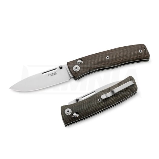 Складний ніж Lionsteel NiNi - Full Scale - Green Canvas Micarta NN1CVG