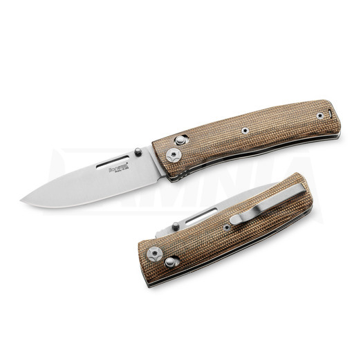 Navaja Lionsteel NiNi - Full Scale - Natural Canvas Micarta NN1CVN