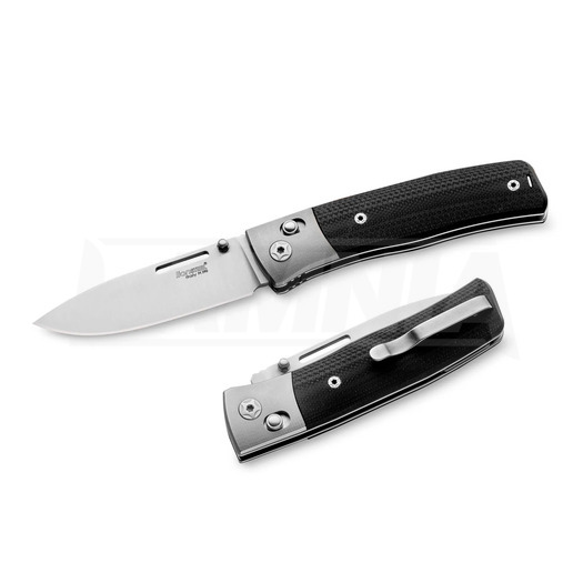 Saliekams nazis Lionsteel NiNi - Ti Bolster - G10, melns NN2GBK