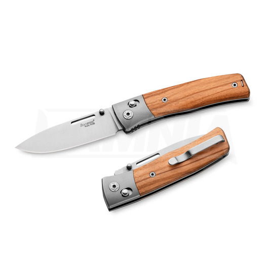 มีดพับ Lionsteel NiNi - Ti Bolster - Olive Wood NN2UL