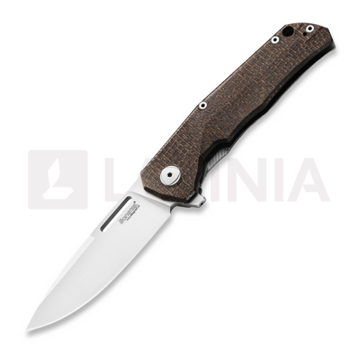 Lionsteel Q4ttro - Green Burlap kääntöveitsi Q4BGR