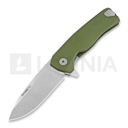 Lionsteel ROK Aluminium foldekniv, od green, LAMNIA EDITION ROKAGSW