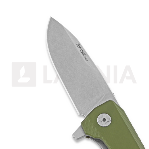 Lionsteel ROK Aluminium foldekniv, od green, LAMNIA EDITION ROKAGSW