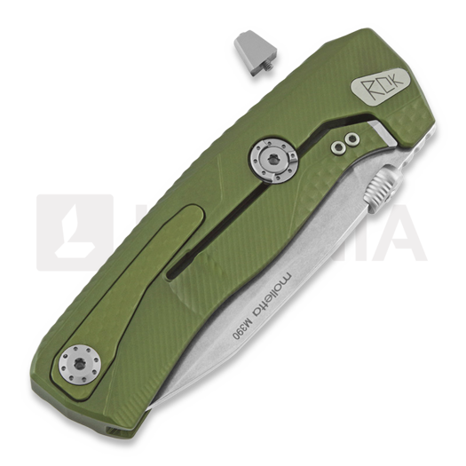 Lionsteel ROK Aluminium kääntöveitsi, od green, LAMNIA EDITION ROKAGSW