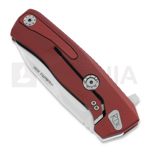 Navaja Lionsteel ROK Aluminium, rojo ROKARS