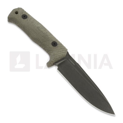Lionsteel T5 - Blackwash - Micarta Green veitsi T5BCVG