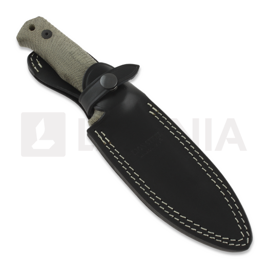 Lionsteel T5 - Blackwash - Micarta Green peilis T5BCVG