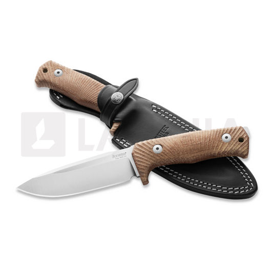Lionsteel T5 - Satin - Micarta Natural kniv T5CVN