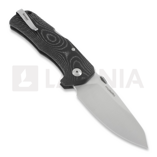 Lionsteel TM1 Micarta kääntöveitsi, musta TM1MS