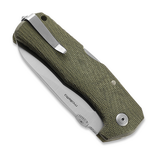 Lionsteel TM1 Micarta foldekniv, olivengr&oslash;nn TM1CVG