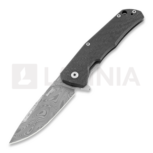 Coltello pieghevole Lionsteel TRE Carbon Fiber Damascus