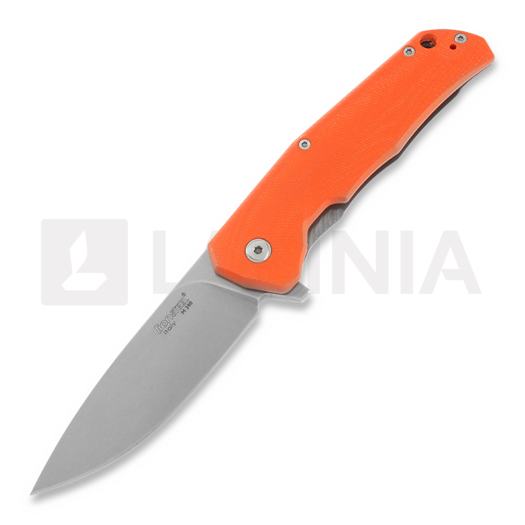 Lionsteel TRE G-10 k&auml;&auml;nt&ouml;veitsi, oranssi TREGOR