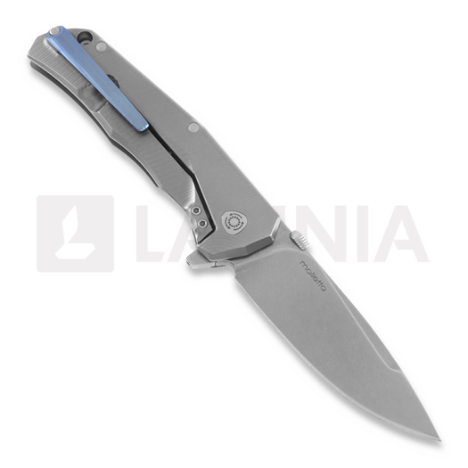 Navalha Lionsteel TRE Titanium, azul TREBL