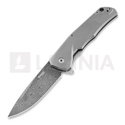 Coltello pieghevole Lionsteel TRE Titanium Damascus