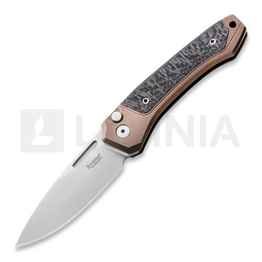 Nóż składany Lionsteel Twain - MagnaCut - Solid Ti Bronzed + Solid CF TWBRCF