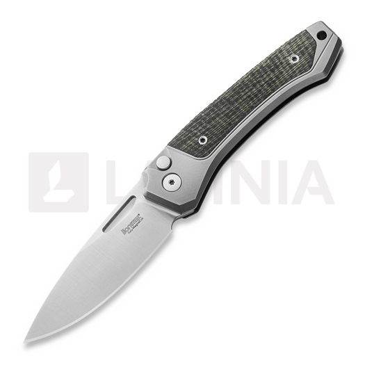 Nóż składany Lionsteel Twain - MagnaCut - Solid Ti + Solid GC Micarta TWGYCVG