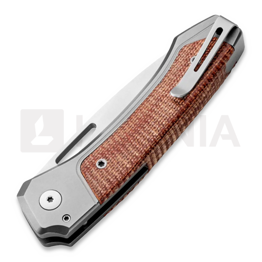 Lionsteel Twain - MagnaCut - Solid Ti + Solid NC Micarta sulankstomas peilis TWGYCVN