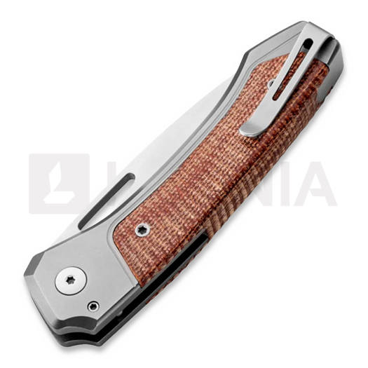 Coltello pieghevole Lionsteel Twain - MagnaCut - Solid Ti + Solid NC Micarta TWGYCVN