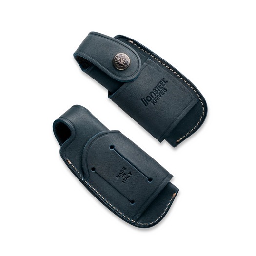 Lionsteel Vertical/Horizontal Leather Sheath, blue 900FDV4BL