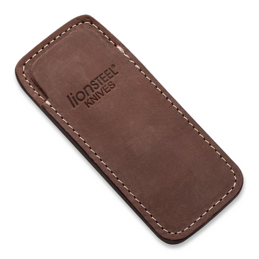 Lionsteel Vertical leather sheath with clip, 茶色 900FDV3BR