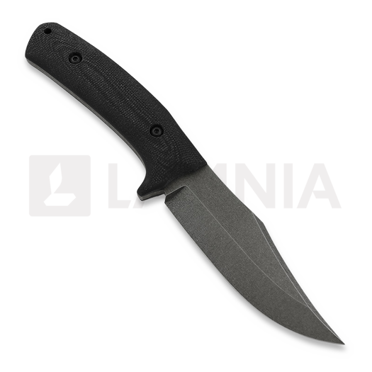 LKW Knives City Bowie - Stonewash - G10 knife, black