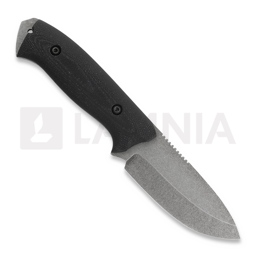 LKW Knives Dwarf - Stonewash - G10 knife, black