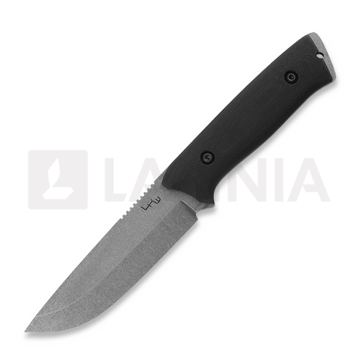 Nóż LKW Knives Fox - Stonewash - G10, czarny