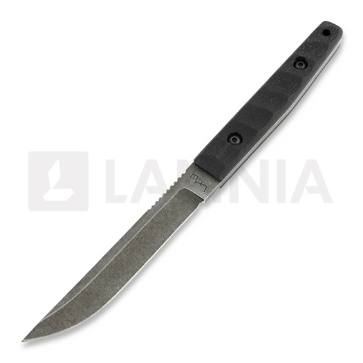 LKW Knives Kwaiken - Stonewash - G10 칼, 검정