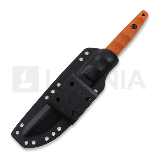 LKW Knives Kwaiken - Stonewash - G10 knife, orange