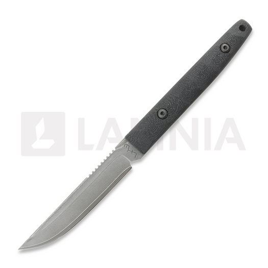 LKW Knives Kwaiken - VG10 Damascus - G10 veitsi, musta