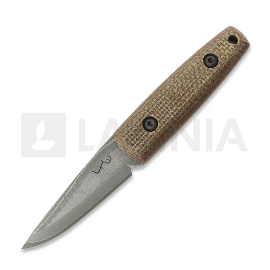 Nóż LKW Knives Mini Pukko - VG10 Damascus - Micarta, brązowa